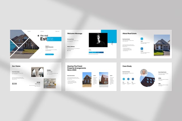 房地产主题keynote模板 - 顶尖PPT