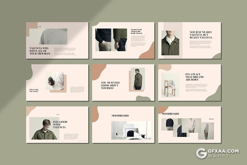 36页复古欧式风格时尚品牌服装秀服装展示PPT,keynote模板 - 顶尖PPT