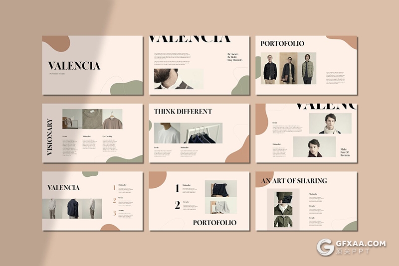 36页复古欧式风格时尚品牌服装秀服装展示PPT,keynote模板 - 顶尖PPT