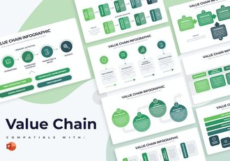 商业价值链分析优化信息图形PPT模板 - 顶尖PPT
