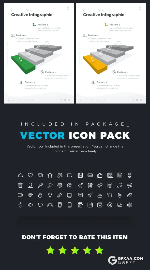 60页A4尺寸创意图形设计国外商务工作计划企业介绍多用途PPT模板11种主题配色 - 顶尖PPT