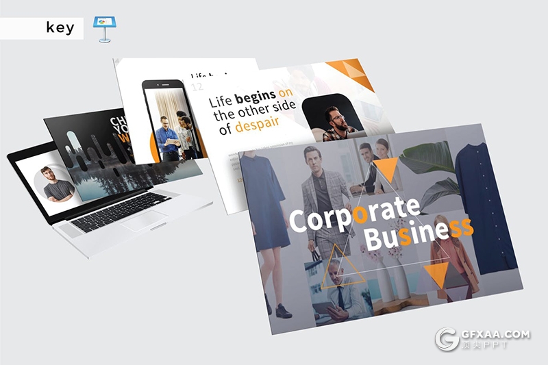 30页国外高端商务风格团队介绍工作计划总结keynote模板5种主题配色 - 顶尖PPT