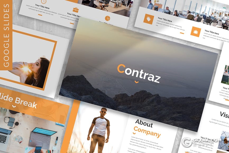 30页简约风格商务团队公司介绍工作计划总结通用Google slides模板3种主题配色 - 顶尖PPT