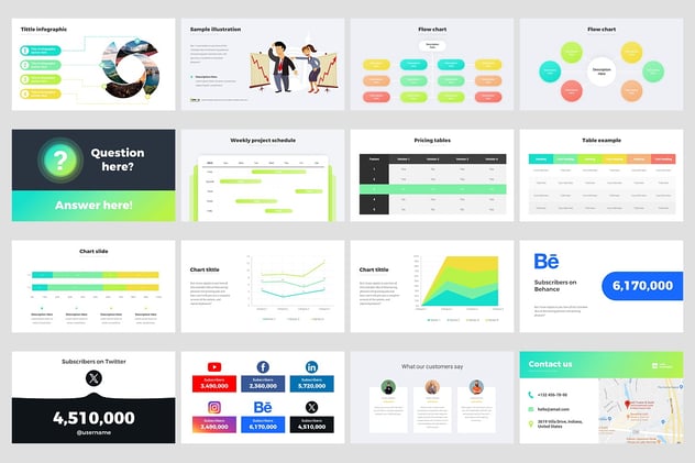 营销动画信息图形PPT模板 - 顶尖PPT