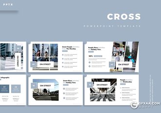 30页国外极简文艺小清新风格多用途PPT模板5种主题配色 - 顶尖PPT