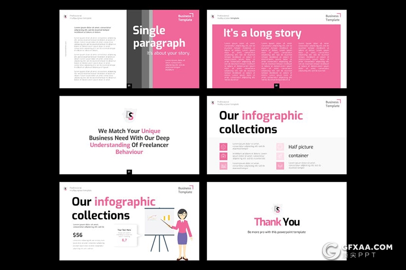 30页简约风格时尚品牌服装产品宣传推广PPT模板5种主题配色 - 顶尖PPT