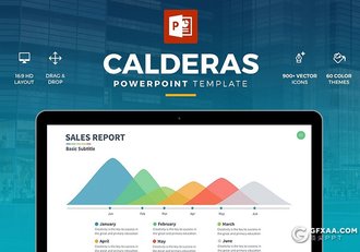 61页彩色国外扁平化商务风格年终工作汇报总结计划PPT模板 - 顶尖PPT