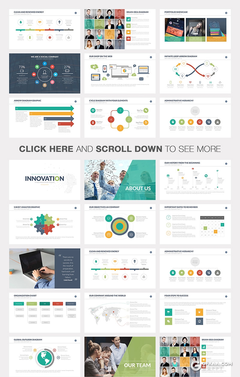 70页国外商务风格商业项目分析工作汇报总结PPT模板 - 顶尖PPT
