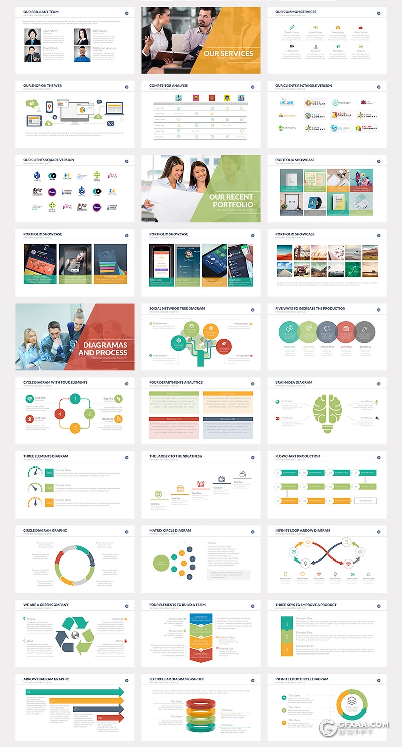 70页国外商务风格商业项目分析工作汇报总结PPT模板 - 顶尖PPT