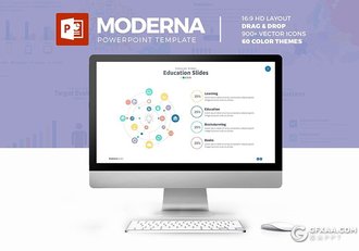 60页彩色互联网科技公司年终计划工作汇报总结PPT模板 - 顶尖PPT