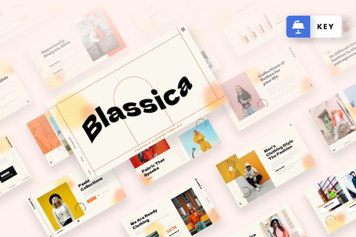 时尚服装品牌推广展示Keynote模板 - 顶尖PPT