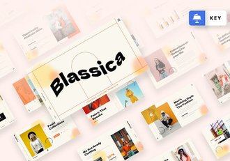 时尚服装品牌推广展示Keynote模板 - 顶尖PPT