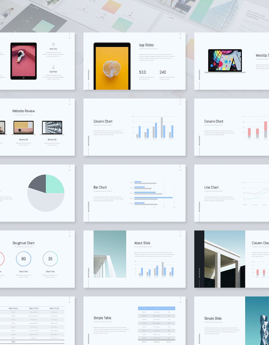 极简风格欧美商务多用途PPT模板 - 顶尖PPT