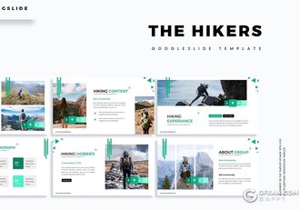 30页旅游度假旅游探险旅游景点风景介绍展示Google slides模板5种主题配色 - 顶尖PPT