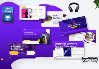 科技技术创新方案展示Keynote模板 - 顶尖PPT