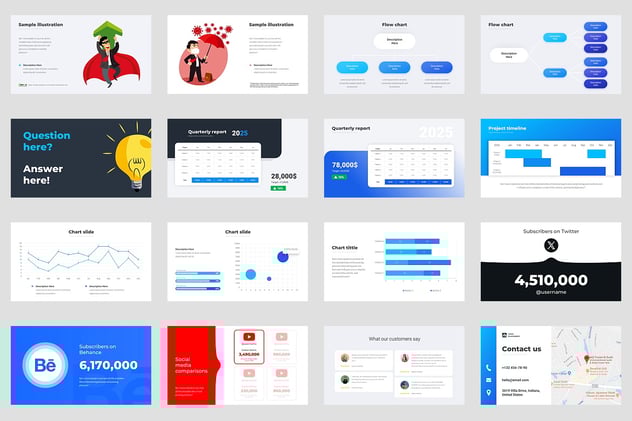 项目启动峰会交流互动解决方案PPT动画模板 - 顶尖PPT