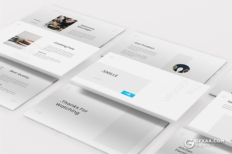 32页极简风格室内装修公司介绍案例展示keynote模板 - 顶尖PPT