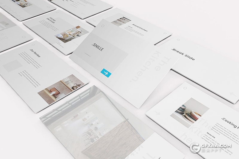 32页极简风格室内装修公司介绍案例展示keynote模板 - 顶尖PPT