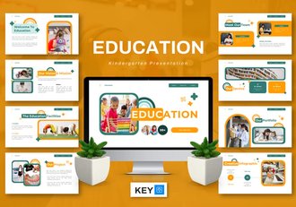 幼儿园教育教学主题keynote模板 - 顶尖PPT