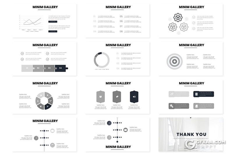 30页5种主题配色室内装修设计行业keynote模板 - 顶尖PPT