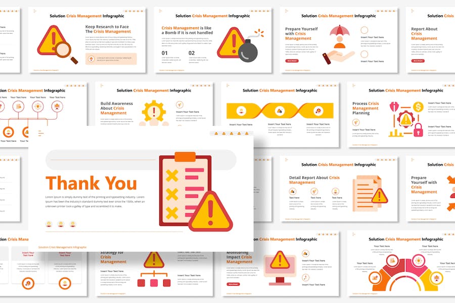 危机管理信息图形PPT模板 - 顶尖PPT