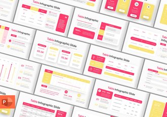 数据表信息图形PPT模板 - 顶尖PPT