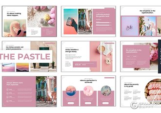 30页小清新唯美风格国外多用途keynote模板5种主题配色 - 顶尖PPT