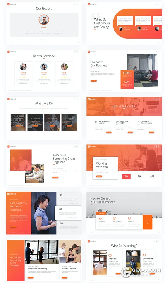 65页国外高端工作项目合作工作计划汇报多用途PPT模板11种主题配色 - 顶尖PPT