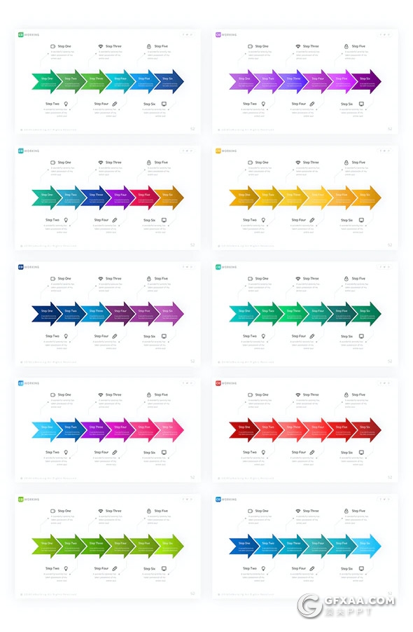 65页国外高端工作项目合作工作计划汇报多用途PPT模板11种主题配色 - 顶尖PPT