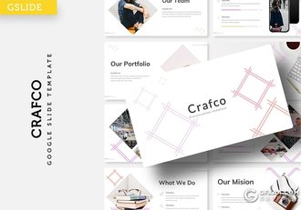 30页线性方框设计简约时尚服装秀模特写真多用途Google slides模板5种主题配色 - 顶尖PPT