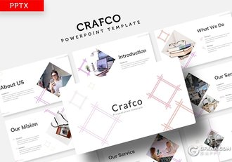 30页线性方框设计简约时尚服装秀模特写真多用途PPT模板5种主题配色 - 顶尖PPT