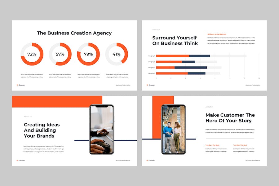 连接业务营销策划keynote模板 - 顶尖PPT