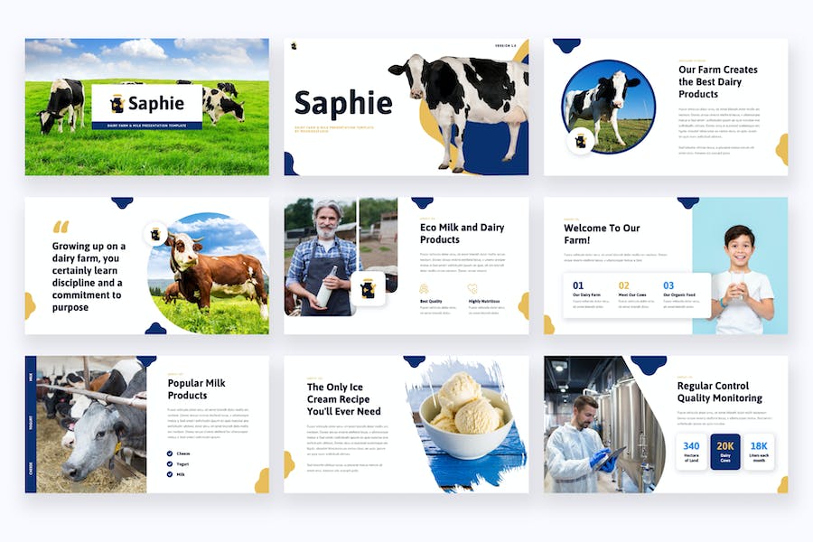 奶牛场-奶牛主keynote模板 - 顶尖PPT