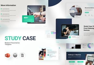 研究案例分析报告展示方案PPT模板 - 顶尖PPT