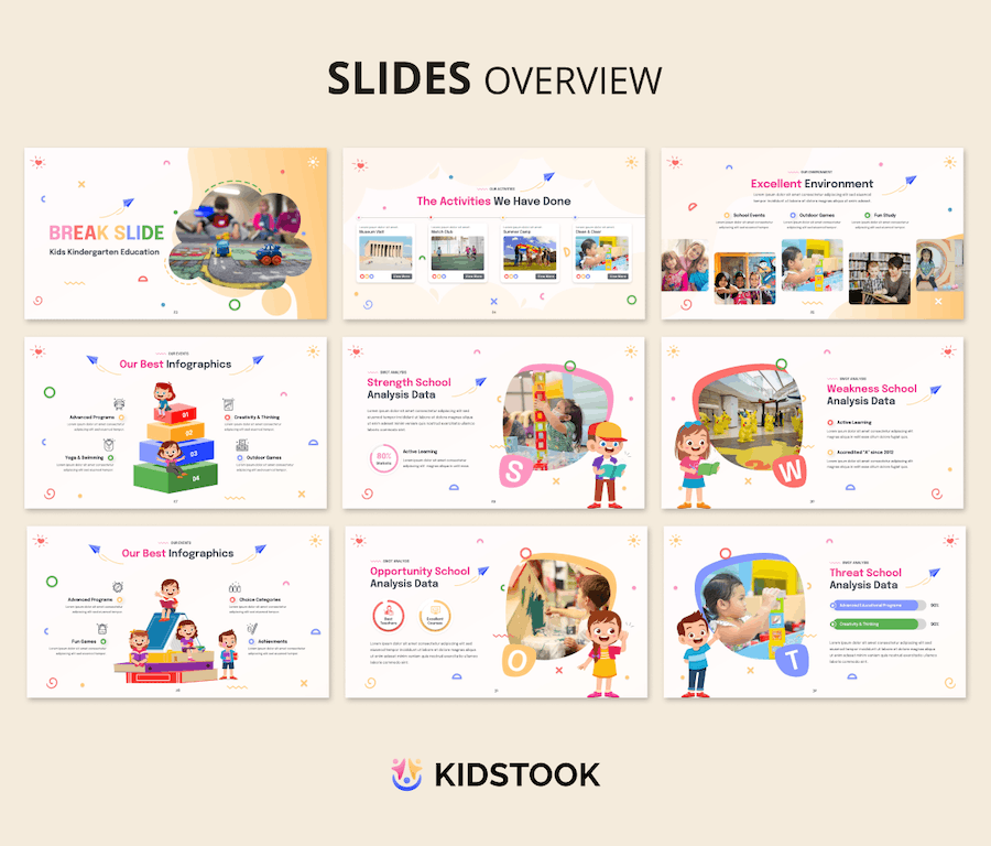 儿童幼儿园早教培训课程PPT模板 Retry - 顶尖PPT