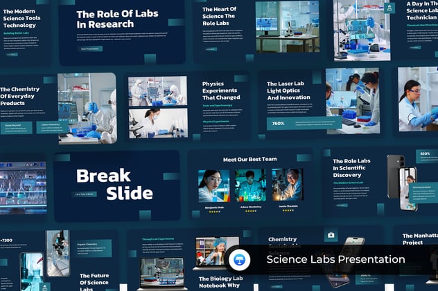 科学实验室keynote模板 - 顶尖PPT