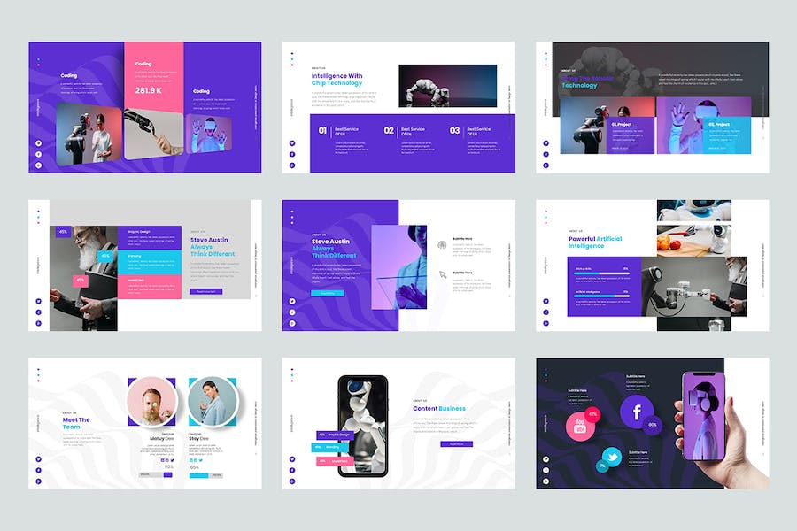 OpenClaw人工智能技术方案展示PPT模板 - 顶尖PPT