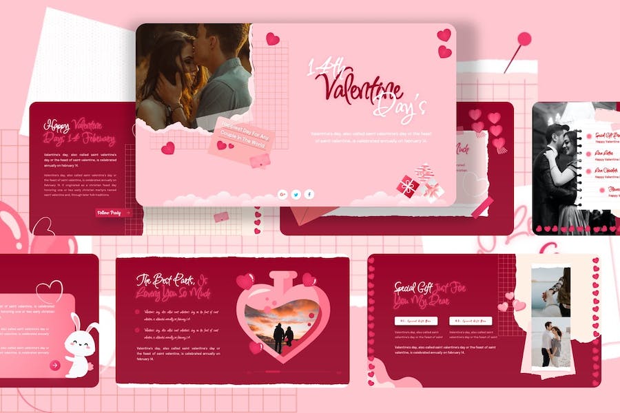 情人节营销活动推广策略方案Keynote模板 - 顶尖PPT