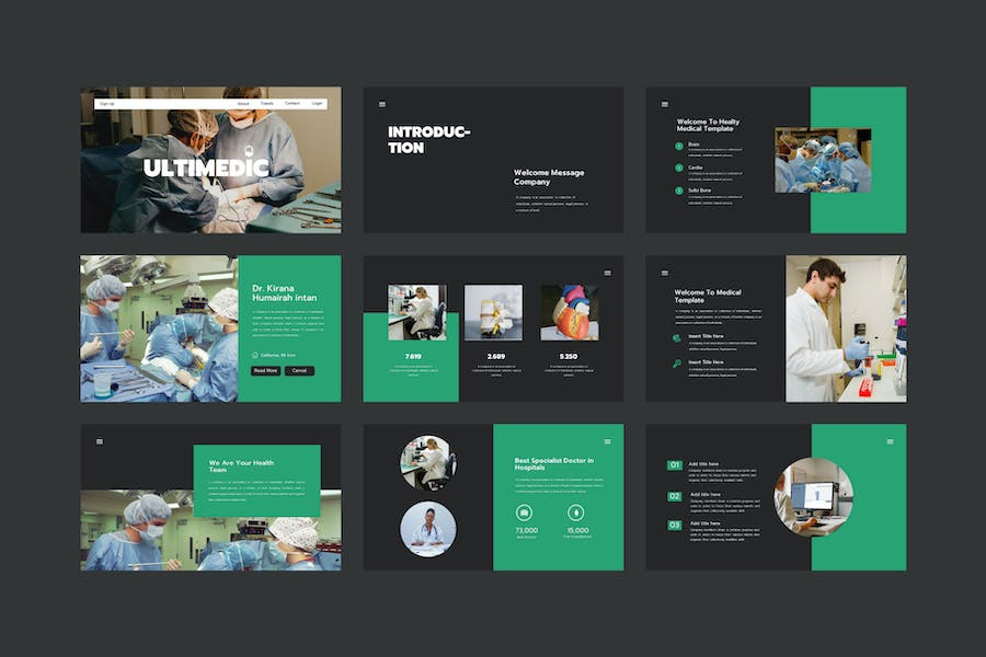 医学研究手术治疗PPT模板 - 顶尖PPT