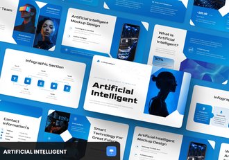 人工智能科技创新企业发展Keynote模板 - 顶尖PPT