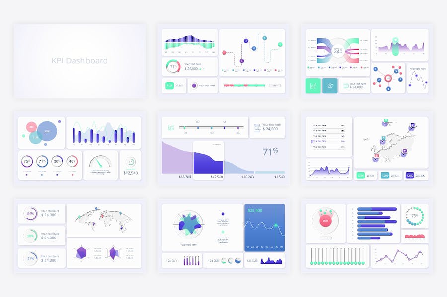 项目管理KPI绩效指标数据监控PPT模板 - 顶尖PPT