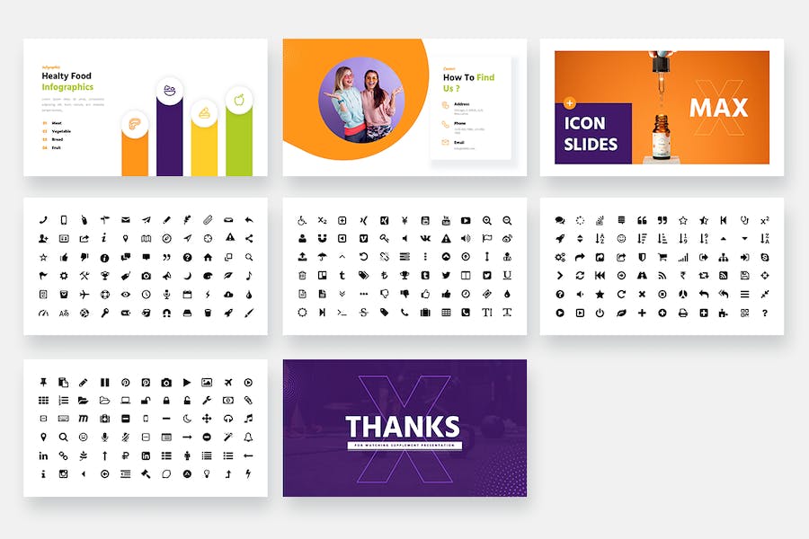 健康锻炼营养补充PPT模板 - 顶尖PPT