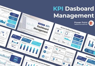 KPI数据管理分析图形报告PPT模板 - 顶尖PPT