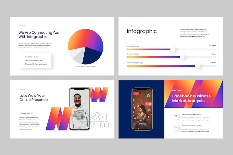 社交媒体内容营销推广策略PPT模板 - 顶尖PPT