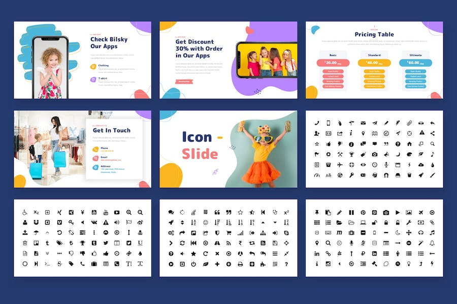 时尚儿童启蒙教育培训keynote模板 - 顶尖PPT