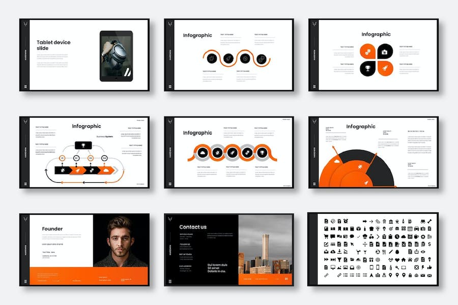 商业企业品牌宣传推广策略Keynote模板 - 顶尖PPT