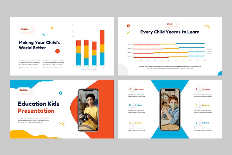 儿童教育培训课程教学Keynote模板 - 顶尖PPT