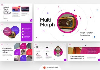 紫色行业数据分析汇报PPT动画模板 - 顶尖PPT