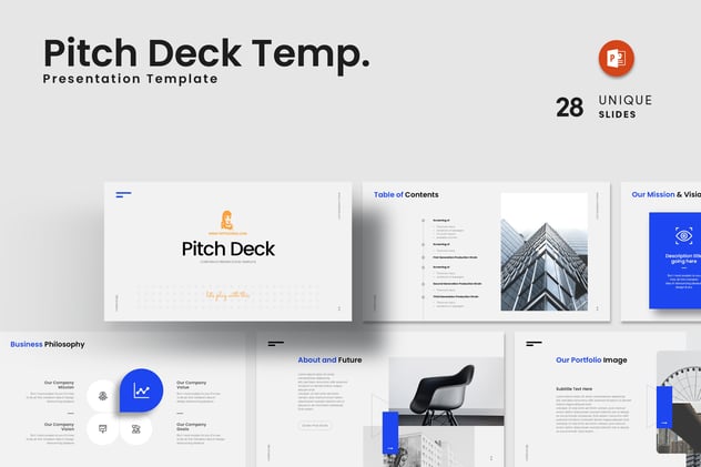 融资路演项目推介商业欧美风格PPT模板 - 顶尖PPT