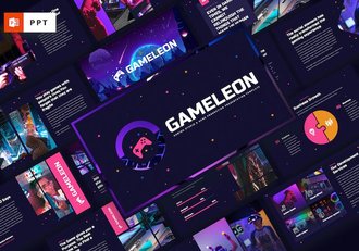 游戏工作室介绍宣传PPT模板 - 顶尖PPT